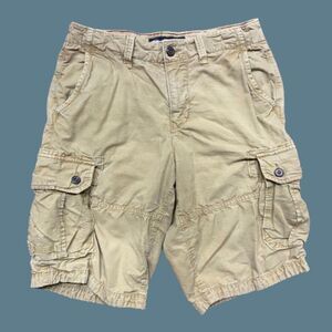 American Eagle Outfitters Vintage Cargo Longboard Tan Shorts Men's Size 30
